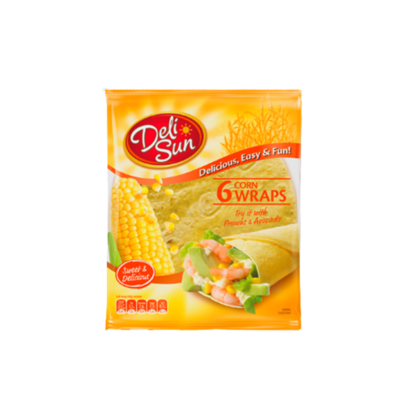 DELI SUN 6 CORN WHEAT WRAPS 24CM